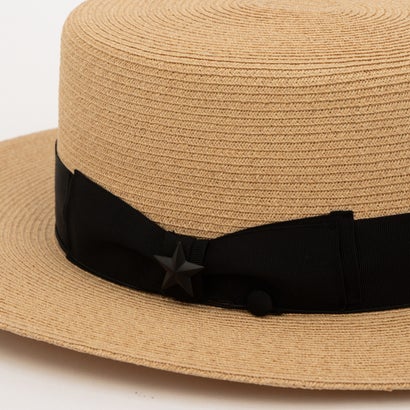 RAFFIA BRAID BOATER HAT （NATURAL）｜詳細画像