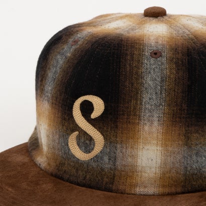 CHECK×NUBUCK 6P CAP （BROWN）｜詳細画像