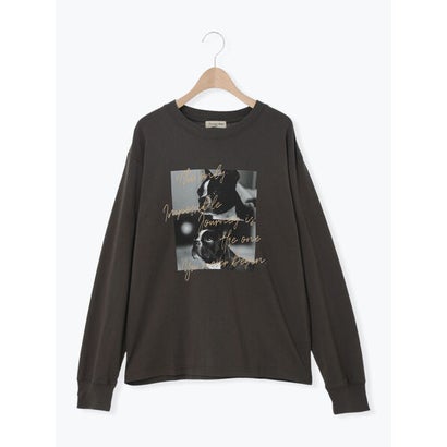 転写プリントロングスリーブTシャツ （キナリ）｜詳細画像