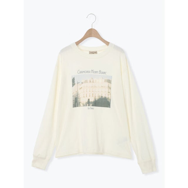 転写プリントロングスリーブTシャツ （キナリ）