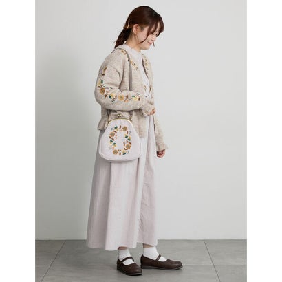 【マカベアリス×Samansa Mos2】刺繍ワンピース （ベージュ）｜詳細画像