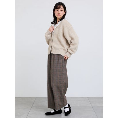 【静電気防止】柄アソートストレートパンツ （ブラウン）｜詳細画像