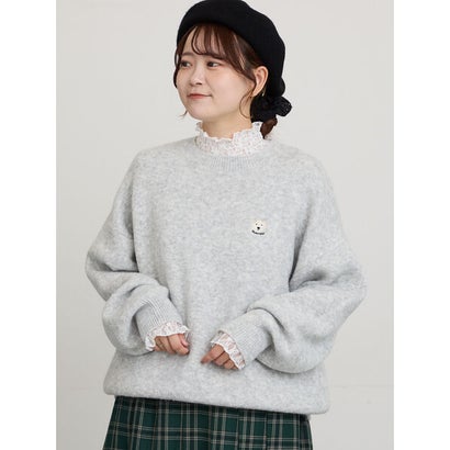 アニマル刺繍ニット （ベージュ）｜詳細画像