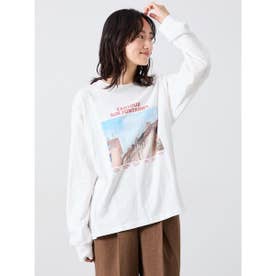 転写プリントロングスリーブTシャツ （オフホワイト）