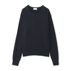 エス エッセンシャルズ S.ESSENTIALS 14Gケーブルニット （ネイビー 