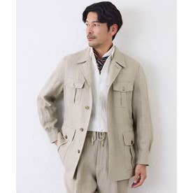 エス エッセンシャルズ S.ESSENTIALS リネンサファリジャケット
