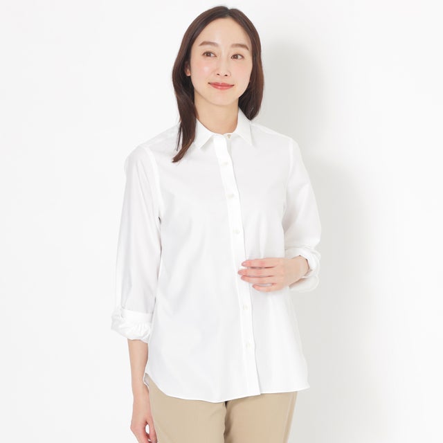 
                    【アルティメイトピマ】フレンチツイルシャツ （ホワイト）