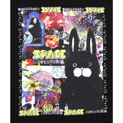 スペースラビル柄トートバッグ （ブラック）｜詳細画像
