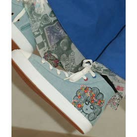 スカラー刺繍スニーカー （ブルー）