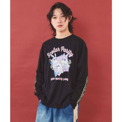 ぐるぐるおばけウサギTシャツ （ピンク）｜詳細画像