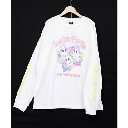 ぐるぐるおばけウサギTシャツ （オフホワイト）｜詳細画像