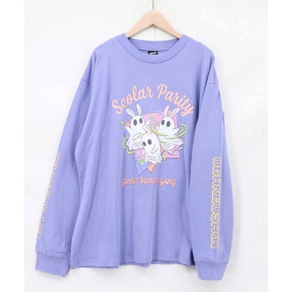 ぐるぐるおばけウサギTシャツ （パープル）｜詳細画像