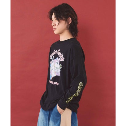 ぐるぐるおばけウサギTシャツ （パープル）｜詳細画像