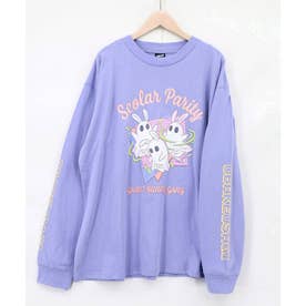 ぐるぐるおばけウサギTシャツ （パープル）