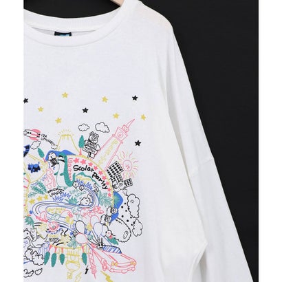 Parityキャラ 惑星ラメプリントTシャツ （オフホワイト）｜詳細画像