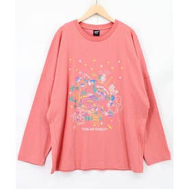 Parityキャラ 惑星ラメプリントTシャツ （ピンク）