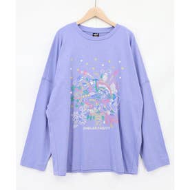 Parityキャラ 惑星ラメプリントTシャツ （パープル）