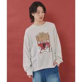 クマポテトと愉快な仲間たち 発泡プリントプルオーバー （オートミール）
