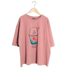 クマ氷柄Tシャツ （ピンク）