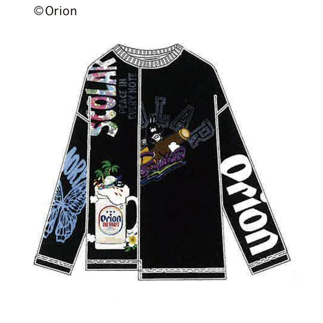 orion×GOOD TIME ORION リメイク風T （ブラック）