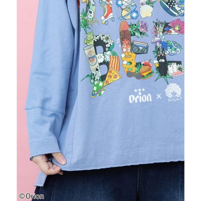 orion×ScoLar ISLAND STORY Tシャツ （ブルー）｜詳細画像