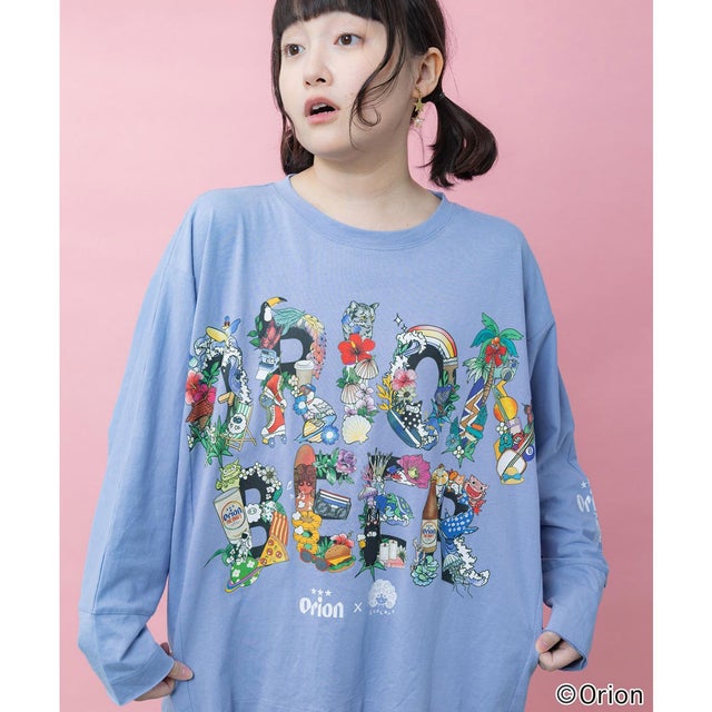 orion×ISLAND STORY Tシャツ （ブルー）