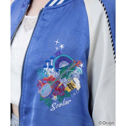 orion×ScoLar リゾートフェス刺繍スカジャン （ネイビー）｜詳細画像