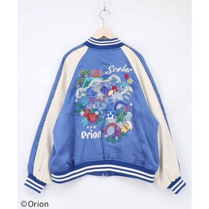 orion×ScoLar リゾートフェス刺繍スカジャン （ネイビー）｜詳細画像