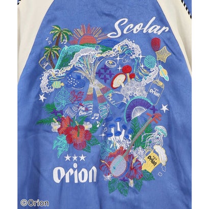 orion×ScoLar リゾートフェス刺繍スカジャン （ネイビー）｜詳細画像