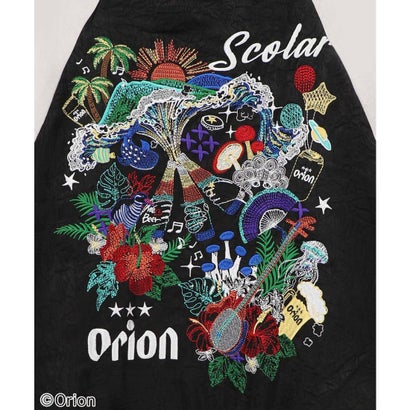 orion×ScoLar リゾートフェス刺繍スカジャン （ブラック）｜詳細画像