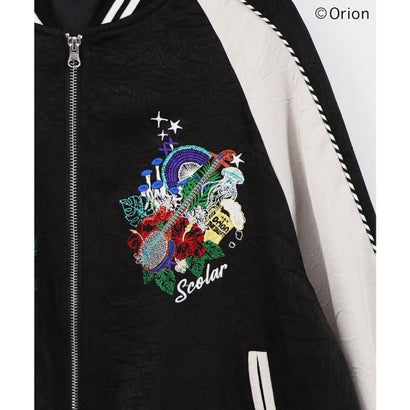 orion×ScoLar リゾートフェス刺繍スカジャン （ブラック）｜詳細画像