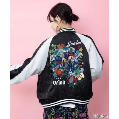 orion×ScoLar リゾートフェス刺繍スカジャン （ブラック）｜詳細画像