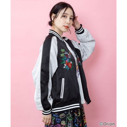 orion×ScoLar リゾートフェス刺繍スカジャン （ブラック）｜詳細画像