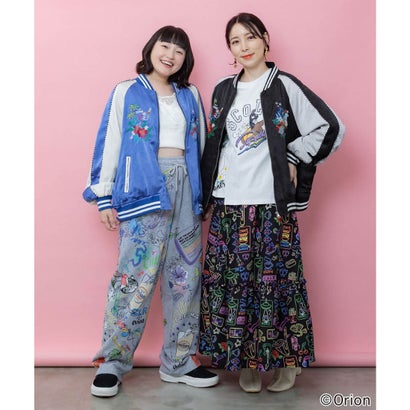 orion×ScoLar リゾートフェス刺繍スカジャン （ブラック）｜詳細画像