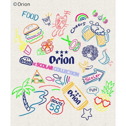 orion×ScoLar 沖縄ネオンラメプリントPO （オートミール）｜詳細画像