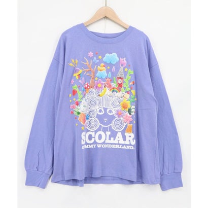 スカラー ScoLar グミスカラーちゃん 発泡プリントTシャツ （パープル）｜詳細画像