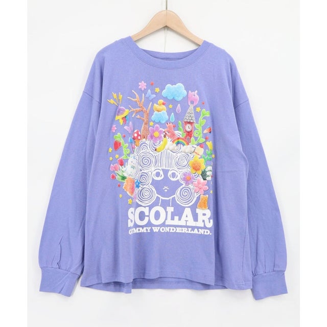 グミスカラーちゃん 発泡プリントTシャツ （パープル）