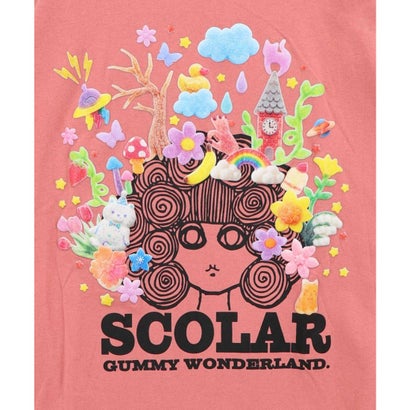 グミスカラーちゃん 発泡プリントTシャツ （ピンク）｜詳細画像