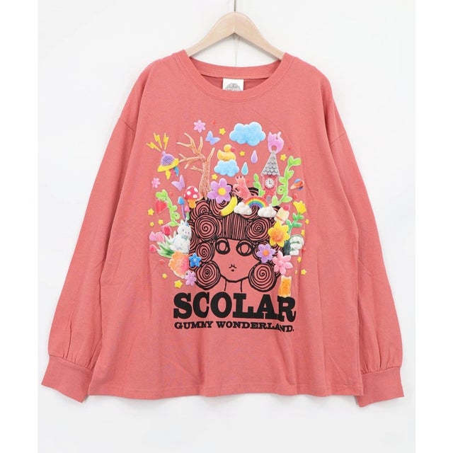 グミスカラーちゃん 発泡プリントTシャツ （ピンク）