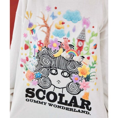 スカラー ScoLar グミスカラーちゃん 発泡プリントTシャツ （ブラック）｜詳細画像