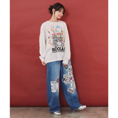 スカラー ScoLar グミスカラーちゃん 発泡プリントTシャツ （オフホワイト）｜詳細画像