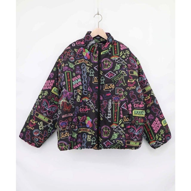 2柄展開 シンサレート中綿入りブルゾン （ブラック）