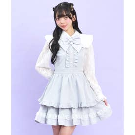 シークレットハニー Secret Honey レース付け襟ティアードワンピース