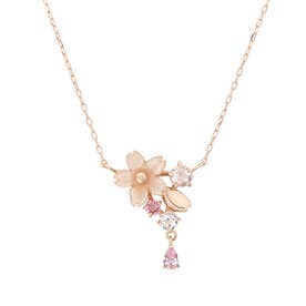 Samantha Tiara K10 PG ネックレス カラーストーン サマンサティアラ Samantha Tiara K10PG SAKURA ドロップストーン