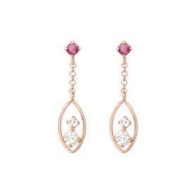 サマンサティアラ Samantha Tiara K10 PG ドロップピアス≪7月 誕生石