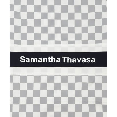 サマンサタバサアンダー25 ナンバー7 Samantha Thavasa UNDER25&NO.7 チェックウインドブレイカー (グレー)｜詳細画像