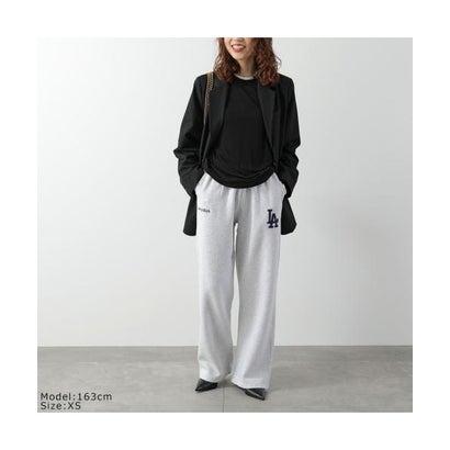 スポーティアンドリッチ Sporty&Rich SPORTY＆RICH スウェットパンツ LA Serif Wide PA071714669 （GY03/HeatherGray-グレー）｜詳細画像