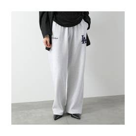 SPORTY＆RICH スウェットパンツ LA Serif Wide PA071714669 （GY03/HeatherGray-グレー）