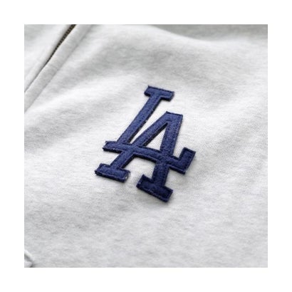 SPORTY＆RICH パーカー LA Serif Zip Hoodie ST094714669 （GY03/Heather-Gray/グレー）｜詳細画像