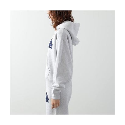 SPORTY＆RICH パーカー LA Serif Zip Hoodie ST094714669 （GY03/Heather-Gray/グレー）｜詳細画像